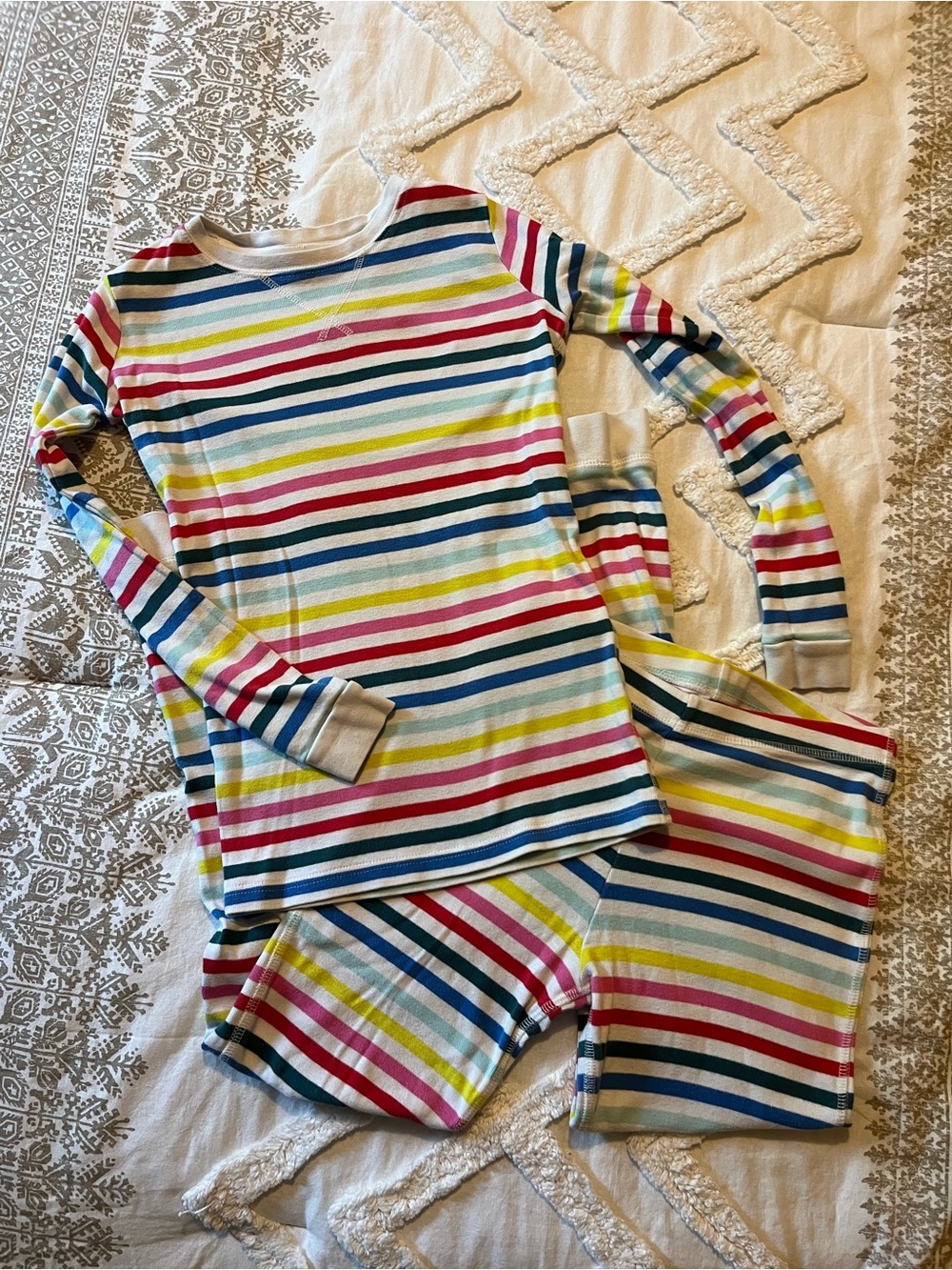 Primary Organic Cotton Striped Pjs